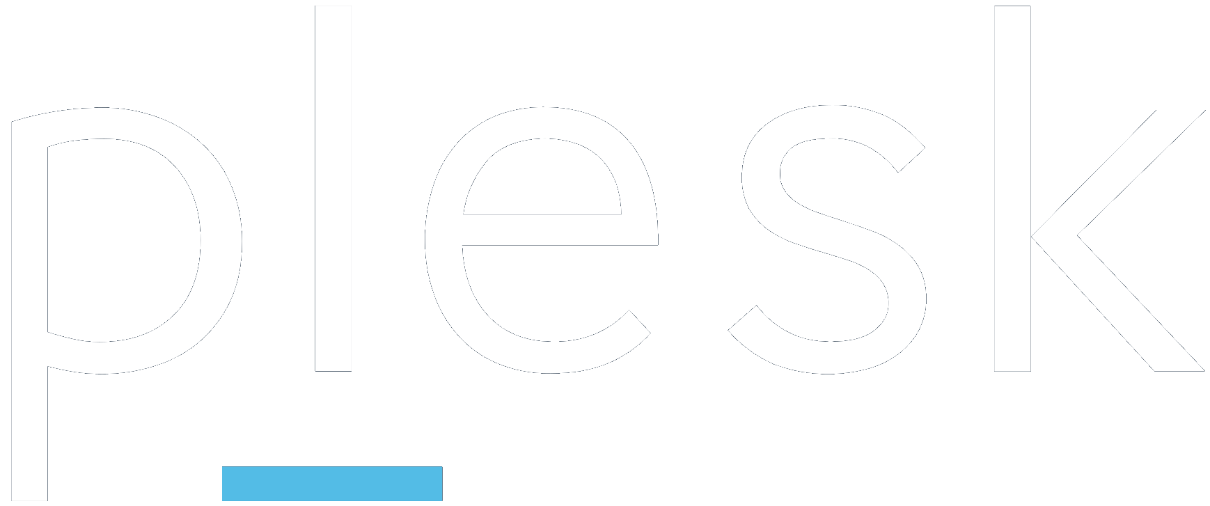 plesk white logo