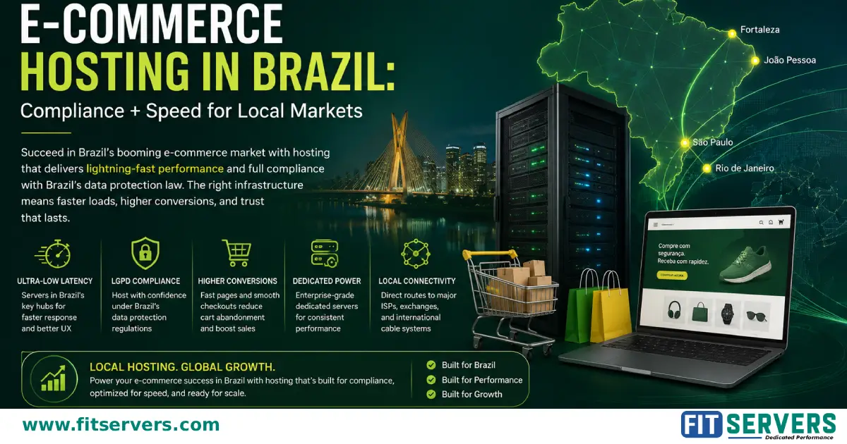 E-Commerce Hosting in Brazil on a Dedicated Server
