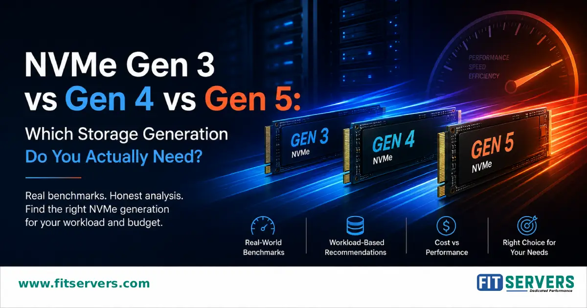 NVMe Gen 3 vs Gen 4 vs Gen 5 performance comparison and benchmarks