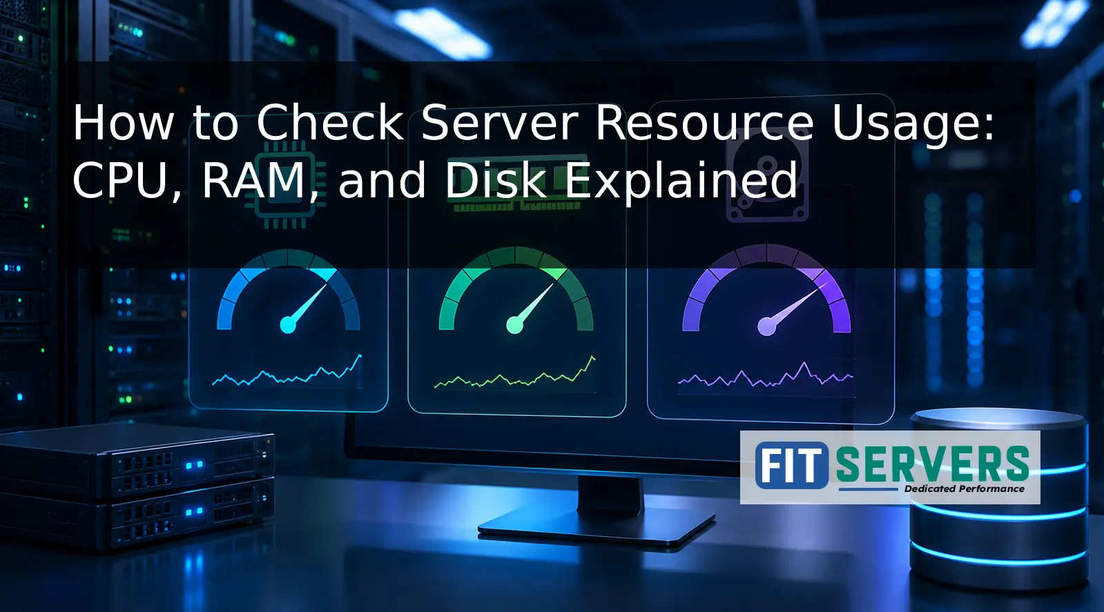 Check Server Resource Usage CPU RAM and Disk